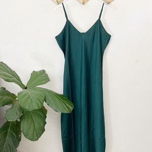 Banana Republic Emerald Green Slip Dress Size L